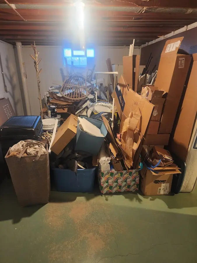 Roll-off dumpster container at job site for Yard Waste Dumpster Rental in Owensboro